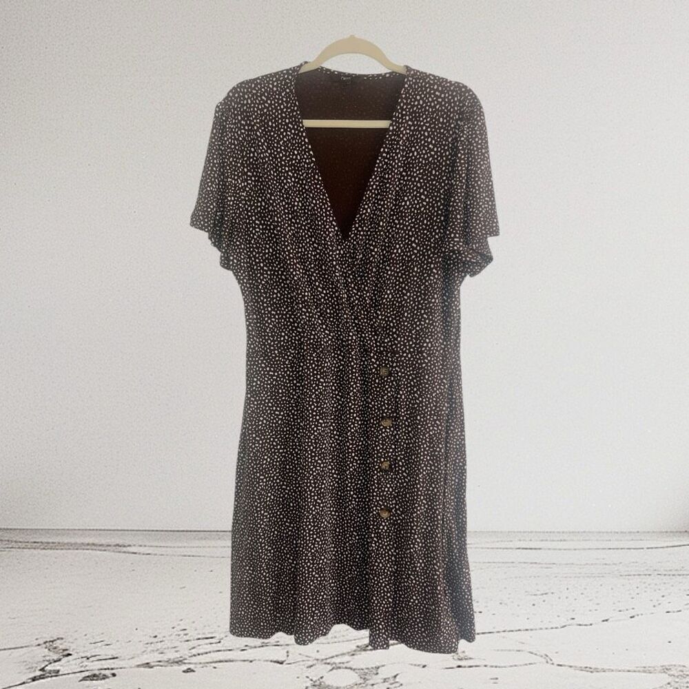 ✨Next Polka Dot Brown and Cream Mini Sz 20 Dress✨